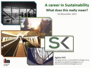 Green careers sustainability
