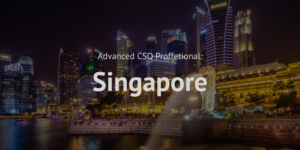 Advanced Chief Sustainability Officer CSO Professional training course Singapore