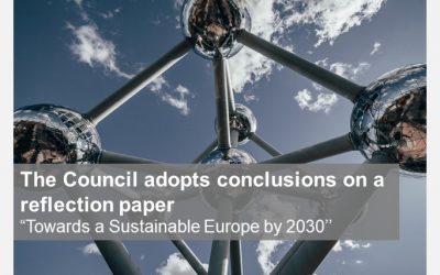 The Council adopts conclusions on a reflection paper “Towards a Sustainable Europe by 2030’’