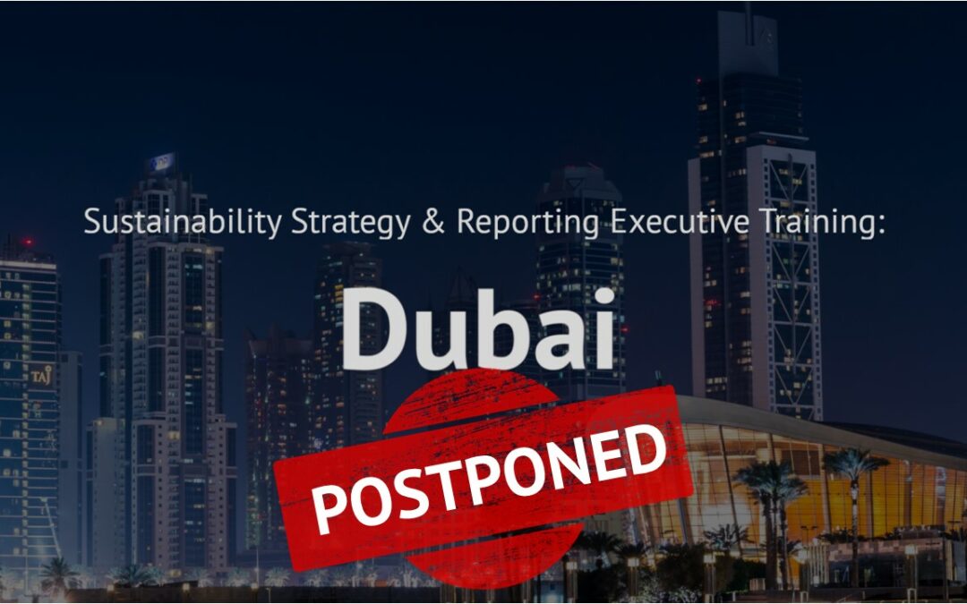 sustainability strategy reporting postponed