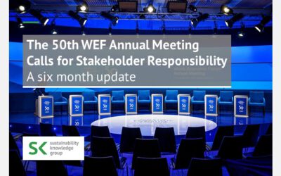 The 50th WEF Annual Meeting Calls for Stakeholder Responsibility: A six month update