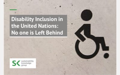 Disability Inclusion in the United Nations: No one is Left Behind