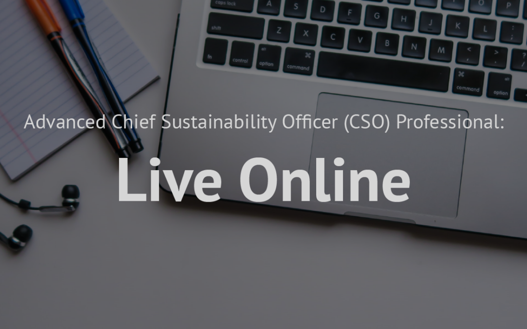 Advanced Chief Sustainability Officer (CSO) Professional_Live online
