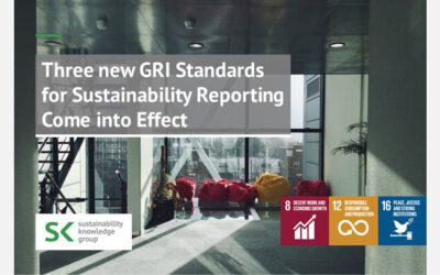 Three new GRI Standards for Sustainability Reporting Come into Effect