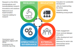 An overview of university contributions to the SDGs
