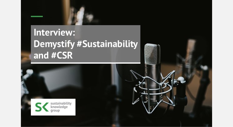 Interview Demystify #Sustainability and #CSR